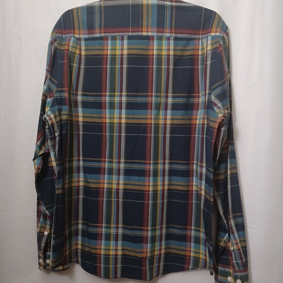 ORIGINAL PENGUIN HERITAGE SLIM FIT LONG SLEEVE PLAID BUTTON UP SHIRT - Picture 4 of 10